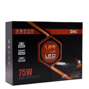 Accesorios para automóviles <span class=keywords><strong>V12</strong></span> 75W faro LED Sistema de iluminación automática H1 H4 H7 H11 LED CANbus Bombilla de vehículo de luz blanca - Product Image 6