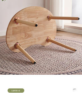 Scrivanie di studio per bambini in legno massello educazione precoce scrivanie in legno tavoli da pranzo per asili e tavole rotonde e scrivanie - Product Image 5