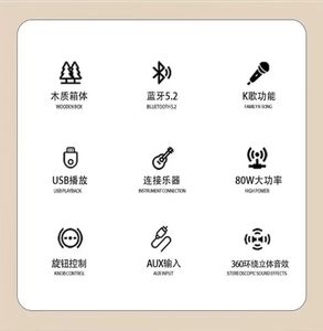 Hochwertiger 80W Bluetooth-Lautsprecher Hi-Fi Stereo Subwoofer Musik-Player Holz-Heim-Audiosystem für Heimkino und Computer - Product Image 5