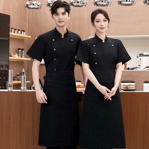 Vêtements de cuisine personnalisés unisexes et écologiques, vestes de chef en coton, uniformes de restaurant, uniformes de chef confortables de grande taille blancs - Product Image 4