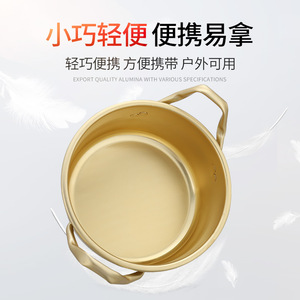 <b>Soup</b> <b>Pot</b> 2.1-3L Aluminum Double Handle With Lid High Temperature Resistance Light Weight - Product Image 5