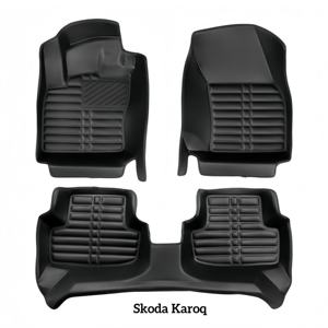 Luxury Diamond 5D PU Leather Eco-friendly <strong>Car</strong> <strong>Mats</strong> for <strong>Skoda</strong> <strong>Octavia</strong> Mk3 2013-2020 Non Slip Sound Deadening Full Set - Product Image 2