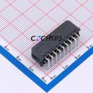 430451801 Wire-to-Board Pin Header P=3.00mm Connector 2x9P 3mm Right Angle Insert Micro-Fit (MX 3.0) - Product Image 2