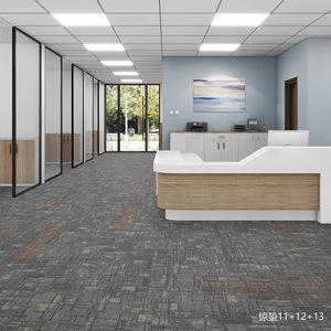 Chống cháy Nylon tái chế văn phòng gạch Thảm hiện đại được thiết kế thương mại sàn gạch Thảm 50x50 - Product Image 6