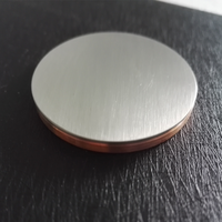 Cible en palladium Pd 1'' 2'' 3'' Disque en palladium Plaque en palladium Feuilles de palladium Matériaux pour le revêtement et les bijoux