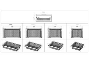 Galaxy mềm đóng có thể tháo rời thiết kế tủ quần áo kéo ngăn kéo hợp kim nhôm thép PVC mây wicker giỏ trượt đôi van điều tiết - Product Image 4