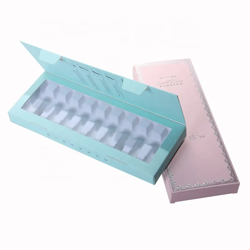 CSMD produsen Tiongkok grosir harga murah bahan kertas kotak kemasan botol esensi sisip plastik pvc untuk perawatan kulit