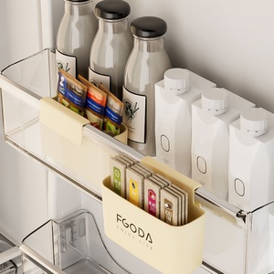 Brand-New Side Standing Plastic Food <b>Container</b> Low-Priced Eco-Friendly <b>Refrigerator</b> Storage Box Flexible Kitchen Organizer - Product Image 1