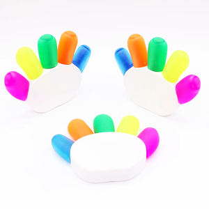 5PC Finger Shaped <b>Multi</b> <b>Colored</b> <b>Pen</b> 5 in 1 Highlighter Marker - Product Image 1