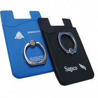 Porte-cartes en silicone pour téléphone portable, autocollant pour carte de crédit, porte-carte d'identité pour téléphone mobile