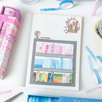 Kit de rubans washi vintage multi-styles, 20 rouleaux, ruban adhésif décoratif avec motifs à carreaux, floraux et géométriques pour scrapbooking et journal