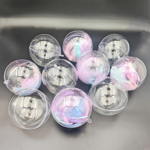 Transparent Acrylic Balls 4-20cm Hollow Round PS Plastic Ornaments For Christmas Decoration Hanging DIY Craft Gift - Product Image 2