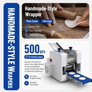 <span class=keywords><strong>Meilleur</strong></span> prix pour une machine à faire des enveloppes de raviolis rondes et carrées multifonctionnelle motorisée, pour un usage domestique, 110/220V - Product Image 4