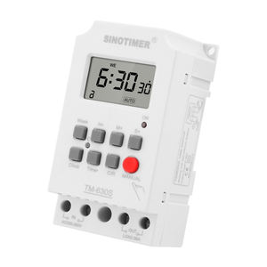 TM630S White Panel Mount <strong>Timer</strong> 1 Second Setting 30A Load 200-250VAC/12VDC LCD Manual Button Programmable Digital <strong>Timer</strong> Switch - Product Image 6