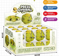 Jouet anti-stress rotatif en forme de fruit imprimé en 3D, balle rotative pour soulager le stress et l'anxiété, balle de bureau pour adultes et enfants