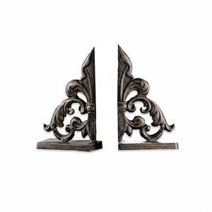 ชุดที่ตั้งหนังสือโลหะสำหรับตกแต่งแนวโบราณสีดำสำหรับวางบนโต๊ะชั้นวางหนังสือที่ตั้งหนังสือตั้งโต๊ะ - Product Image 1