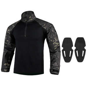 KRYDEX Security Camo Black Mens G4 Tactical Polo T Shirt à manches longues T-Shirt Ranger Green Cotton G4 Combat Shirt - Product Image 4