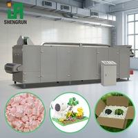 Ligne de production complète de remplissage de vide biodégradable, machine de fabrication de matériau d'emballage en amidon de maïs pour remplissage en vrac