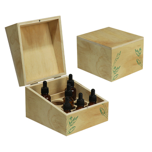 Custom 10ml <strong>Walnut</strong> Wooden Gift Cosmetic Organizer Storage Perfume Packaging <strong>Essential</strong> <strong>Oil</strong> Box with logo - Product Image 1