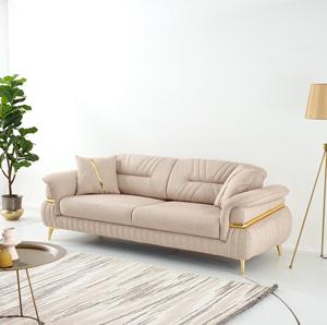 Senegal Convertible cómodo sofá cama de esponja suave conjunto marco duradero diseño moderno tela resistente a las manchas Villa extensible - Product Image 6