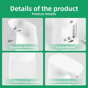 เครื่องจ่ายสบู่เหลวอัตโนมัติ <span class=keywords><strong>Fei</strong></span> <span class=keywords><strong>Ya</strong></span> <span class=keywords><strong>Ya</strong></span> รุ่นหน้ายิ้ม ระบบเซ็นเซอร์อัจฉริยะ แบบไม่ต้องสัมผัส สำหรับวางบนเคาน์เตอร์ พร้อมโหมดโฟม - Product Image 3