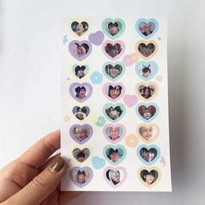 แผ่นสติกเกอร์เคป๊อปเดโคแบบใสแวววาวกำหนดได้เอง,แผ่นระยิบระยับพร้อมพื้นหลังใส - Product Image 6