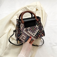 Nouveaux sacs d'été de style ethnique, sacs à main tendance à carreaux pour le quotidien, sacs à bandoulière élégants et sacs bandoulière décontractés à la mode