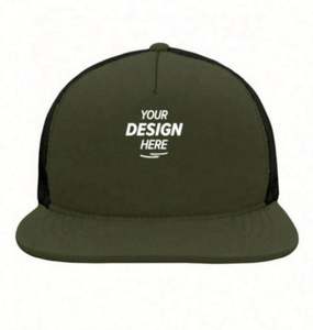 Casquette de camionneur 5 panneaux en mousse premium, personnalisée avec logo brodé ou imprimé, en tissu en toile éponge tendance pour usage extérieur – Vente en gros - Product Image 2