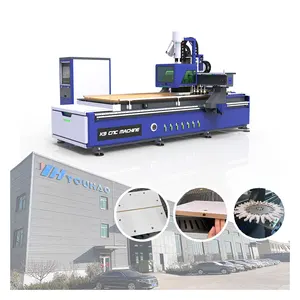 เครื่องเจาะและขนถ่ายอัตโนมัติระบบ CNC เครื่องเราเตอร์ไม้ CNC ระบบ1224 ATC 2023 1631