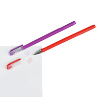 Ensemble de stylos à bille de 12 couleurs assorties avec pochette en PVC suspendue, stylo à bille coloré pour le dessin, le marquage, l'école, le bureau