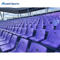 Avant Sports Stade Sièges Chaises HDPE Fixe En Plein Air Événement Tribune Sièges UV Arena Stade VIP Chaise Portable Gradins Siège