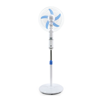 Kipas Angin Lantai 16 Inch Berkualitas Tinggi dan Harga Terjangkau, Tenaga Surya 12 Volt DC, Dilengkapi Timer, Kipas Angin Berdiri AC/DC