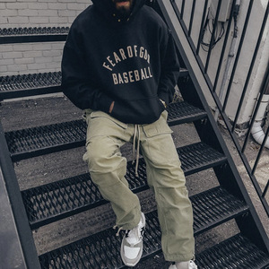 Sudadera con capucha informal de otoño e invierno Marca de moda Color sólido Logotipo personalizado Bordado Sudadera con capucha impresa digital - Product Image 3