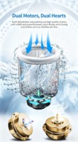 Lave-linge à double cuve 8 kg, robuste, corps en PP antirouille, commandes simples, homologué CE, logo personnalisé disponible, prise incluse, pour usage domestique