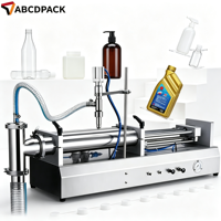 Machine de remplissage semi-automatique à commande au pied pour l'embouteillage d'eau, de jus, d'alcool et de solutions à faible viscosité