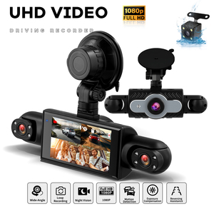 Podofo กล้องติดรถยนต์3 "กล้องติดรถยนต์1080P 4เลนส์กล้อง * 4ด้านหน้าและด้านข้าง DVR แบบวนซ้ำการบันทึกการมองเห็นในเวลากลางคืนการตรวจจับการเคลื่อนไหวผู้จัดจำหน่ายจำนวนมาก - Product Image 4