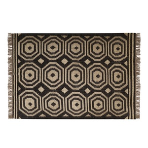 Tapis de jute en laine Kilim Premium motif géométrique tapis tissé à la main pour intérieurs de maison élégant pour salon chambre salle à manger - Product Image 3