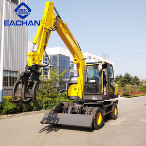 حفار بمحرك 4 عجلات يعمل بكامل وظائف جميع التضاريس 9.5 ماكينات البناء حفارة بمحرك أرضي حفار - Product Image 5