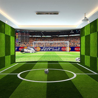 Salle de football simulée de marque LJ pour usage intérieur, capacité supérieure à 500 kg, pour une personne, équipement de divertissement pour lieux de loisirs