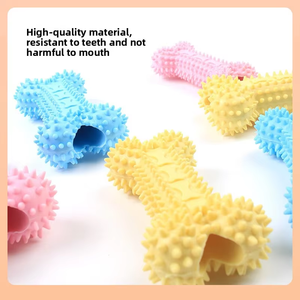 TPR Mainan Gigit untuk anjing peliharaan, Mainan Gigit tahan gigit untuk melatih Molar anjing warna-warni tahan lama lembut tulang karet gigit untuk anjing mengunyah - Product Image 2