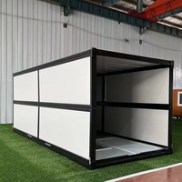 Maison conteneur pliable économique de 20 pieds, préfabriquée, avec livraison incluse, pour chambre, salon, centre commercial, atelier