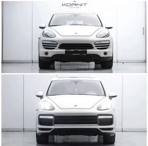 Kit de carrocería de parachoques delantero y trasero antiguo a nuevo de lujo, kit de conversión de actualización exterior para <span class=keywords><strong>Porsche</strong></span> <span class=keywords><strong>cayene</strong></span> 2011-2014 - Product Image 3