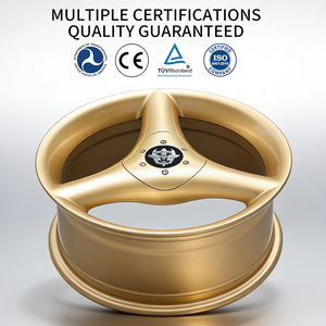 Jantes de luxe FLowtone Wheels, jantes dorées 17 pouces 4x100/114.3 17x8 ET30, jantes <span class=keywords><strong>SSR</strong></span> 8 trous, jantes en alliage pour Toyota Acura Honda - Product Image 4