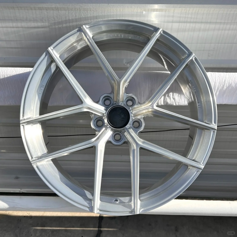 Silver 20in Rims SF-05021 LT3 Lightweight Custom Wheels Forged Wheels 20 Inch Brushed ...
