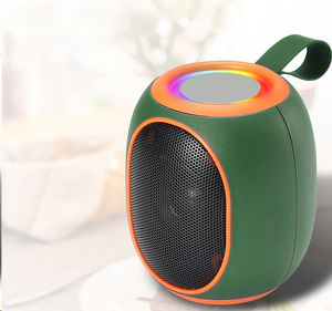 Mini haut-parleur Bluetooth sans fil starlight à lumière LED extérieure et intérieure circulaire portable - Product Image 1