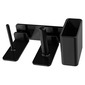 LM LM25404 Organisateur de tasses classique 3-en-1, support de rangement latéral pour couvercles et pailles, accessoires pour mixeur à smoothies - Product Image 1
