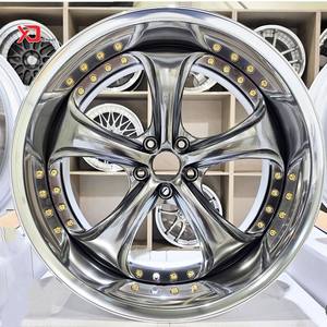 <span class=keywords><strong>ล้อ</strong></span>ฟอร์จ 2 ชิ้น <span class=keywords><strong>ขอบ</strong></span>ลึก 5 ก้าน รุ่น T6061 T6  แบบกำหนดเอง ขนาด ET และ PCD 5x112 5x114.3 5x120 ขนาด CB 18 19 20 นิ้ว สีโครเมียม - Product Image 2