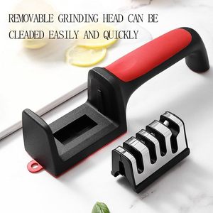 Piedra de afilar multifuncional de tres etapas para el hogar, herramienta de piedra de afilar de cerámica rápida, artefacto de afilar - Product Image 5