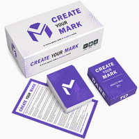 Impression personnalisée de jeu de cartes de poker, papier de haute qualité, boîte avec couvercle et base, design brodé