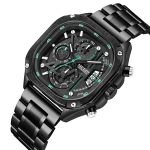 Relojes de Cuarzo MEGIR 2217G para Hombre, con Correa de Acero Inoxidable, Diseño Moderno, Buena Calidad, Bajo MOQ, Resistentes al Agua, Nuevo Lanzamiento - Product Image 6